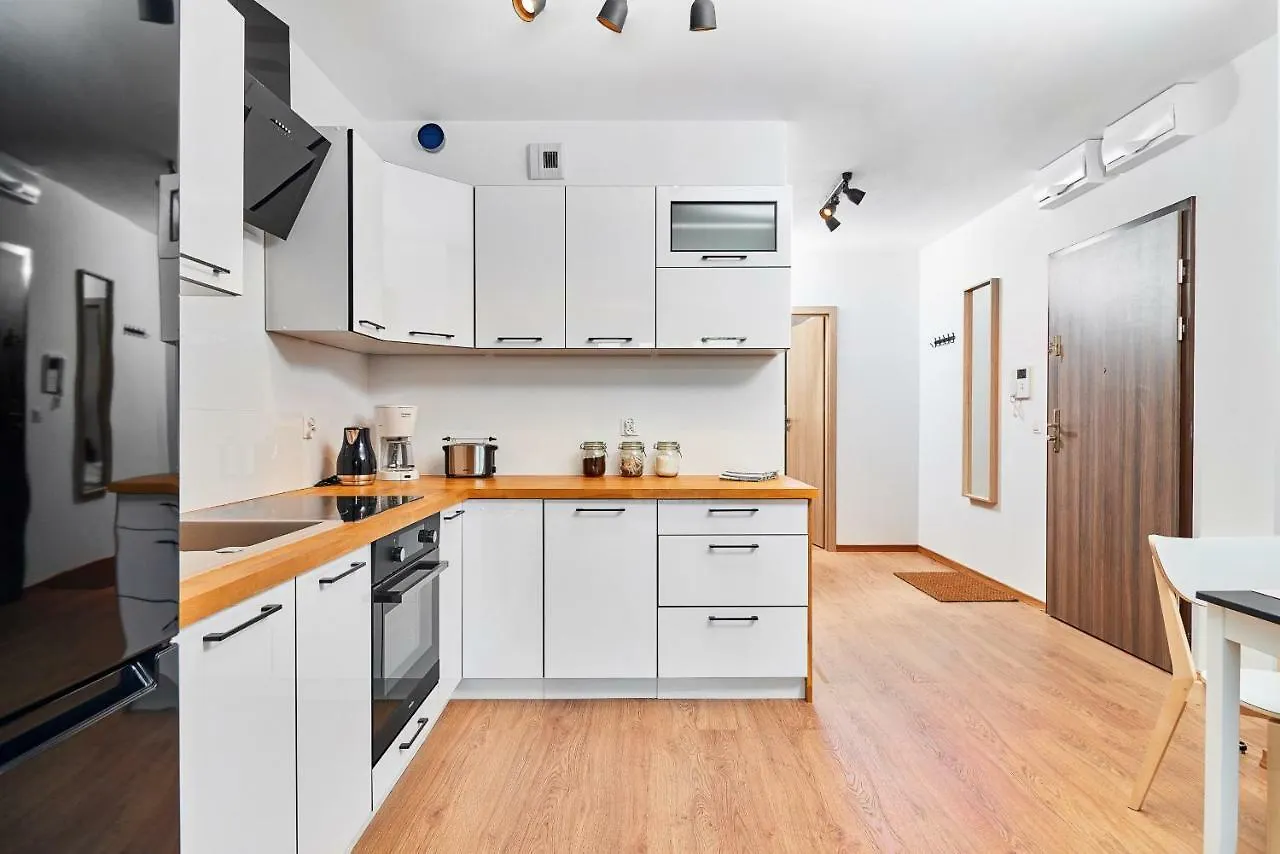 Vintage Apartment In New Estate With Parking - Krzyki Wroclaw By Noclegi Renters